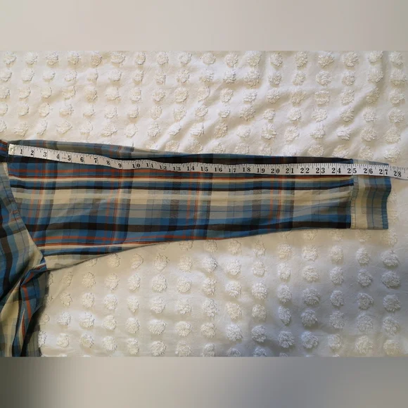 Prana Multicolor Plaid Long Sleeve Shirt Size XL - Picture 7 of 10